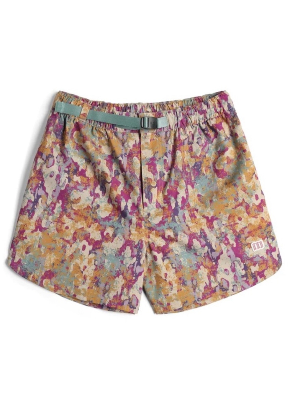 Topo Designs River Shorts Celestial Khaki Purple Blue Water Repellent